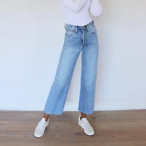 Denim Forum Farrah Wide Leg Jeans